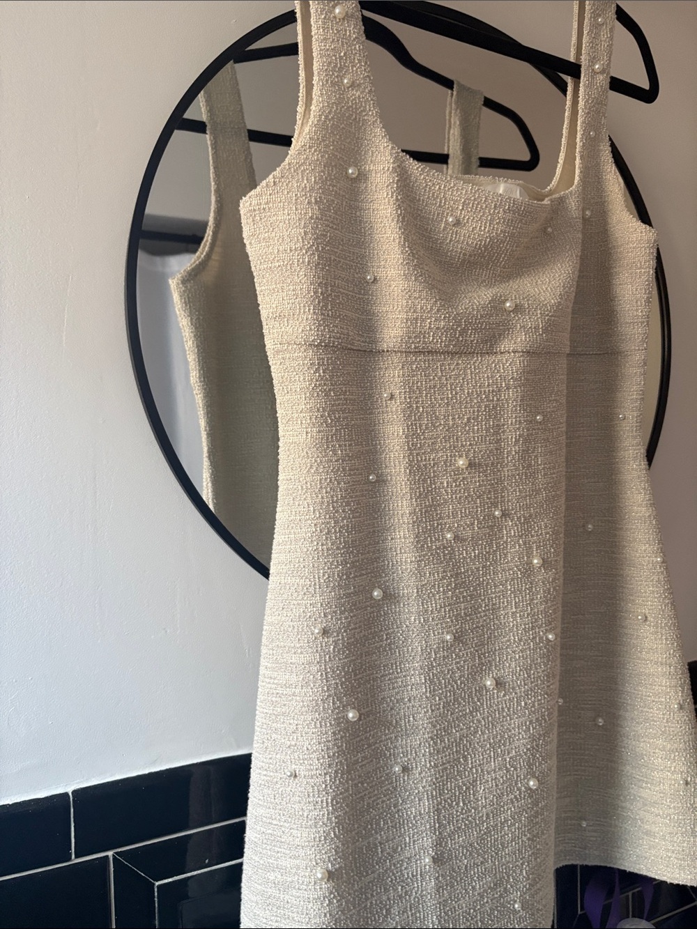 Ivory Pearl Mini Dress - Picture 3 of 3